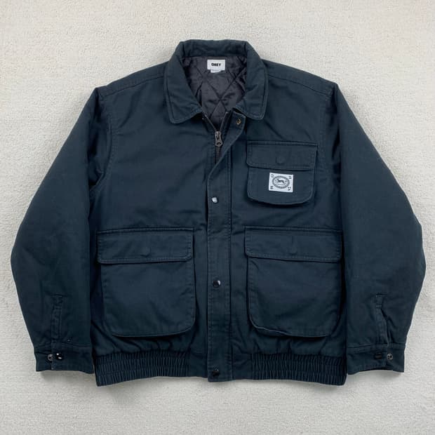 오베이 콜트레인 누빔 워크자켓 블랙