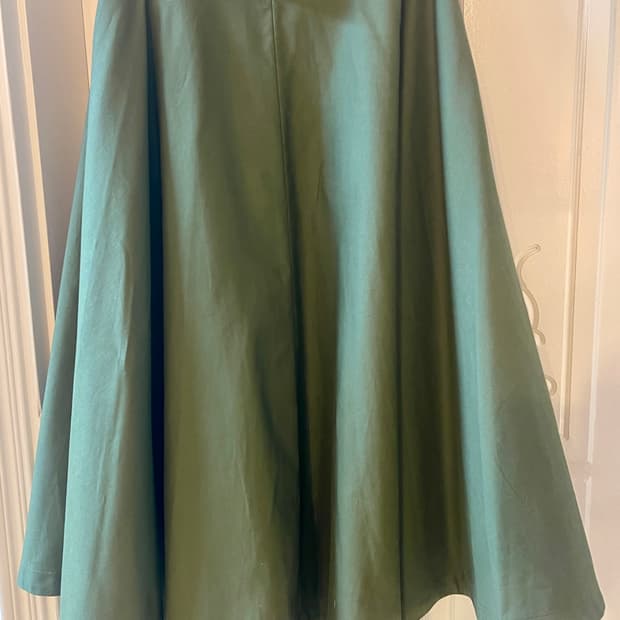 MOUSSY마우지하이웨이스트 코튼 플레어 롱 스커트 S사이즈