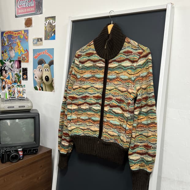 Missoni Vintage 미쏘니 빈티지 패턴 니트 집업