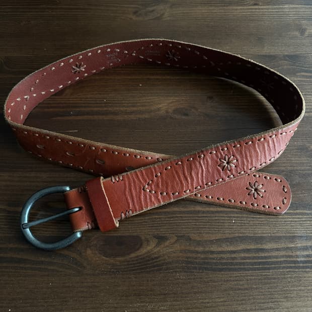 Vintage Genuine Leather Belt