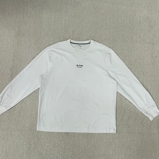 지프 긴팔 티셔츠 화이트 XXL
