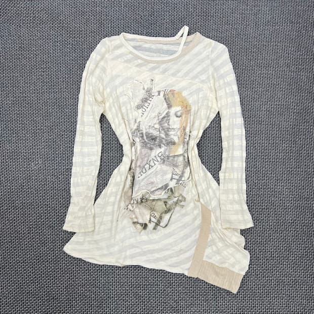 착샷O 빈티지 엔젤코어 페어리 레이스 롱슬리브