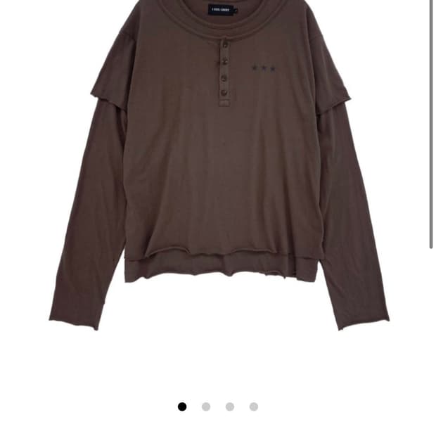 아이필럭키 레이어드 크로스 롱슬리브