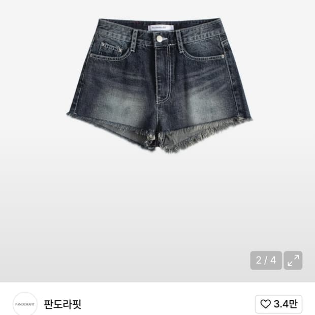 판도라핏 [SHORTS] Miles Jeans