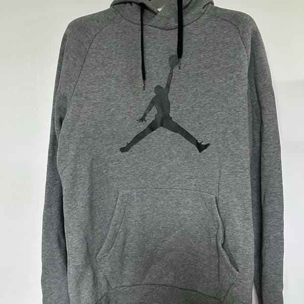 조던 기모 후드티 그레이