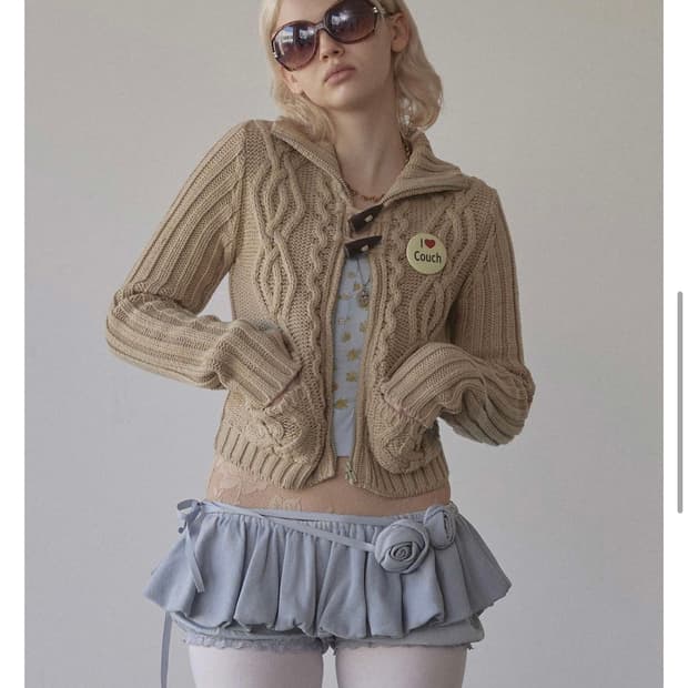 스컬프터 케이블 가디건 