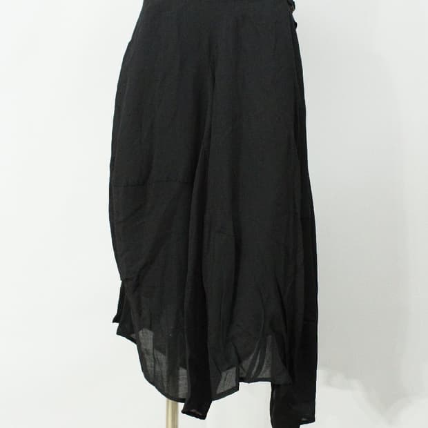 고무 드레이프 스커트