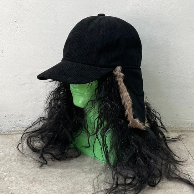 Black Fur Trapper Hat