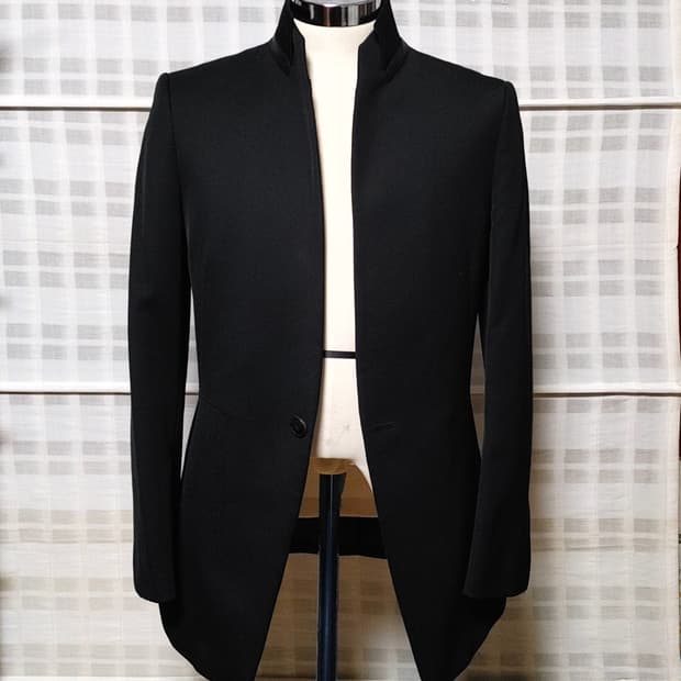 (한섬) 시스템 옴므 검정 코트 자켓 95