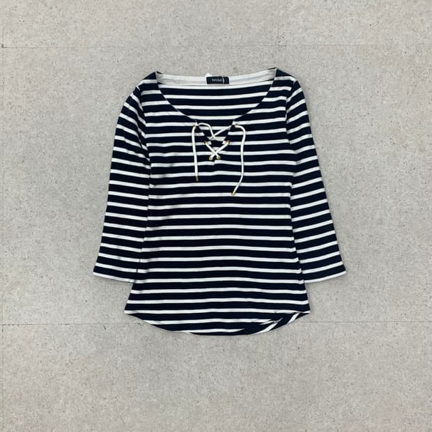 Max&co 막스앤코 스트라이프 로프 티셔츠
