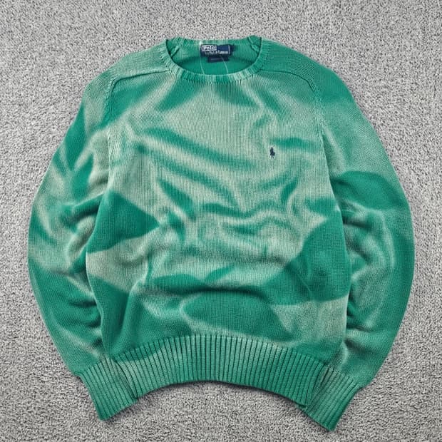 폴로랄프로렌 다잉워시드 커스텀 니트 스웨터 ( M ) / 10669
