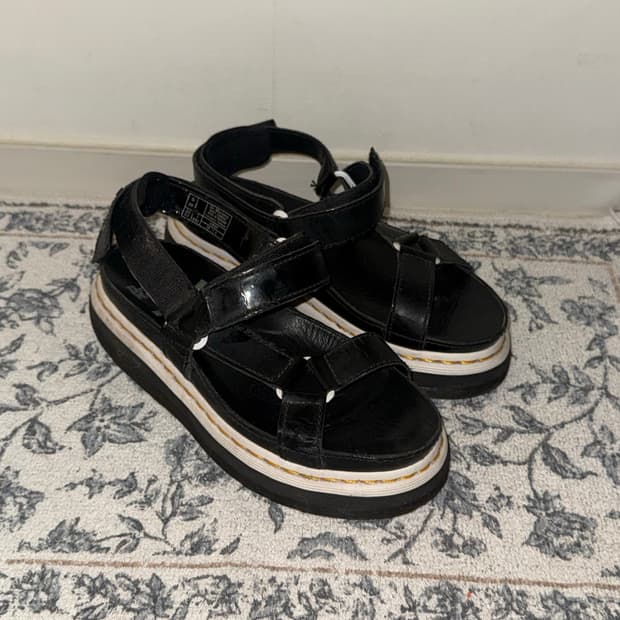 Dr. Martens Black Leather Sandals