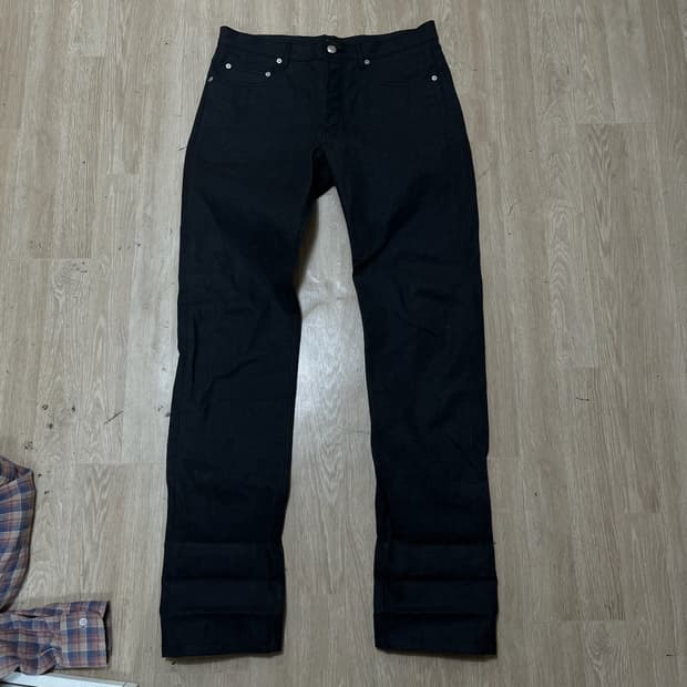 A.P.C 아페쎄 뉴스탠다드 스트레이트 데님 블랙진 32 