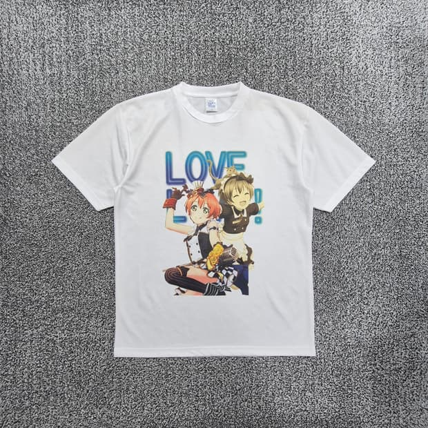 빈티지9. 러브라이브! LOVE LIVE 린 하나요 풀컬러 반팔 티셔츠
