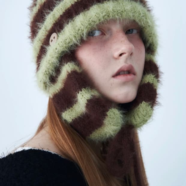 (한번착용)쎄쎄쎄 겨울니트모자 (무신사 59,000원 판매중)