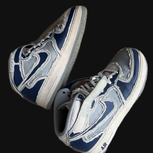 (300) 나이키 에어포스 1 미드 '07 펄 화이트