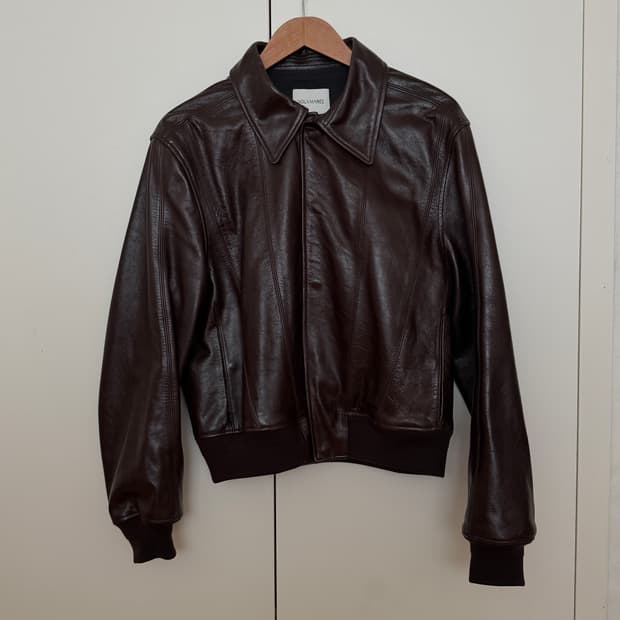 누마레 레더 자켓 (브라운)