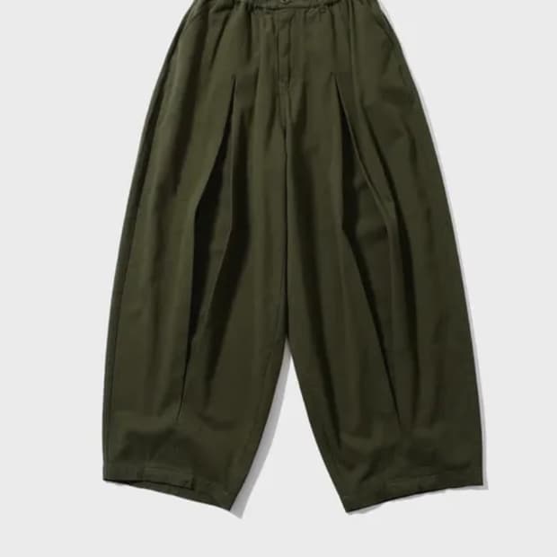 앵글런 Long tuck wing ballon pants