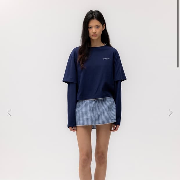 글로니 Glowny 체크 쇼츠