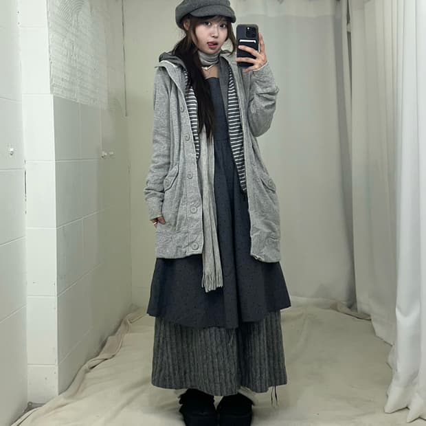 그레이 너드모리 니혼진 코디세트