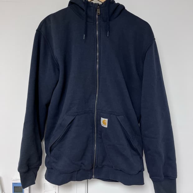 칼하트 써멀 후드 집업 네이비