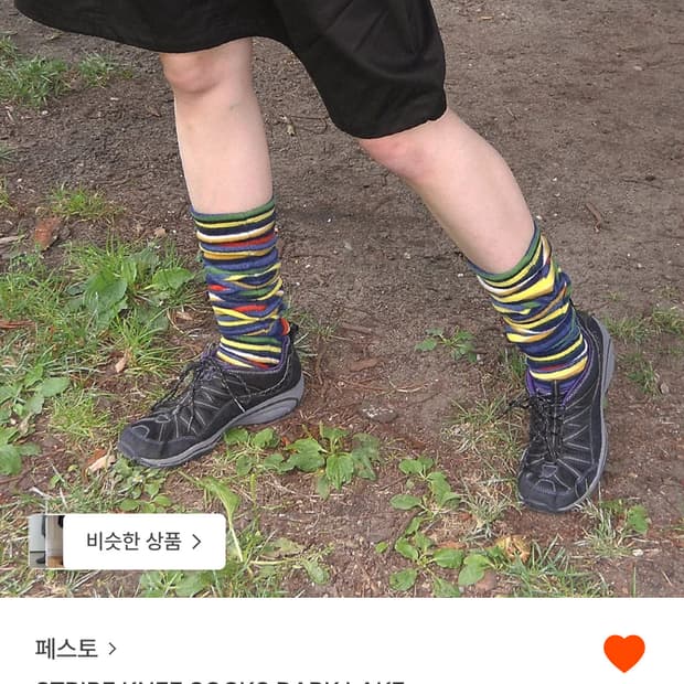 (구해요) 페스토 양말 stripe knee socks dark lave