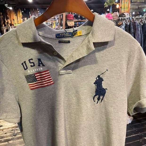 폴로 빅포니 성조기 카라티