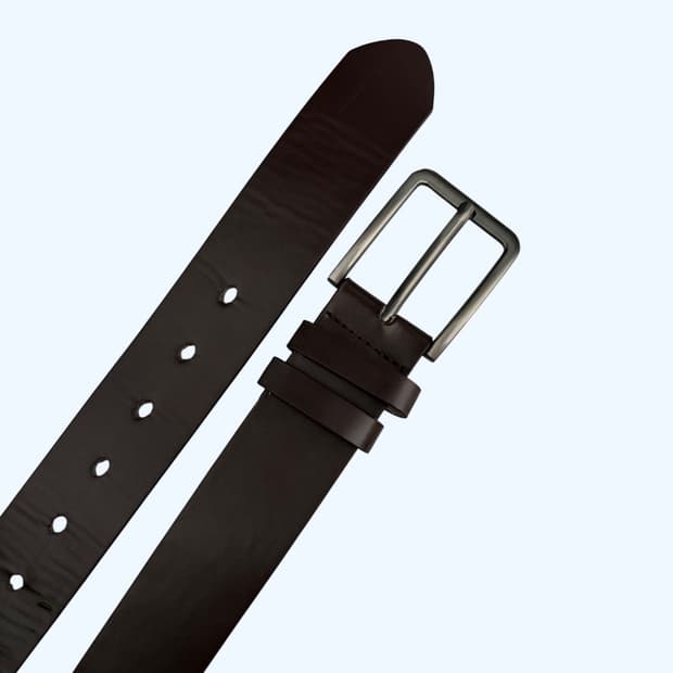 브라운 레더 벨트