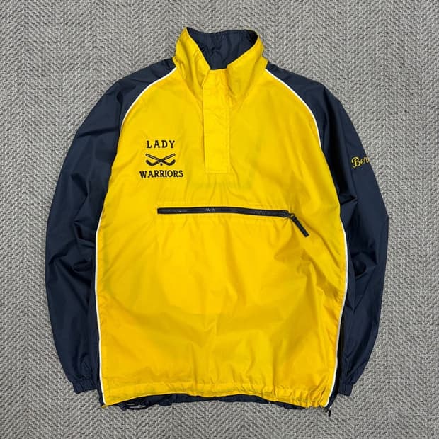 할로웨이 올드스쿨 하키 배색 아노락 v1270