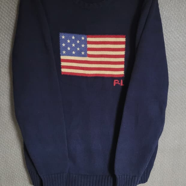 랄프로렌 성조기 니트