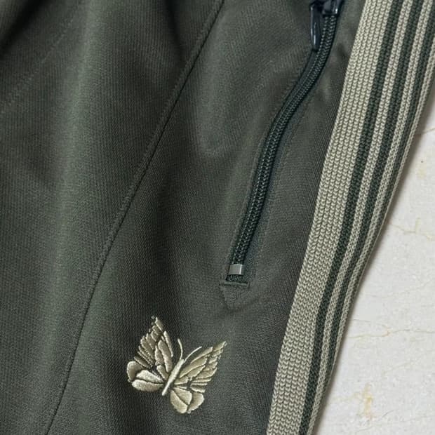 니들스 LHP 별주 H.D. 트랙 팬츠 폴리 스무스 올리브 XS