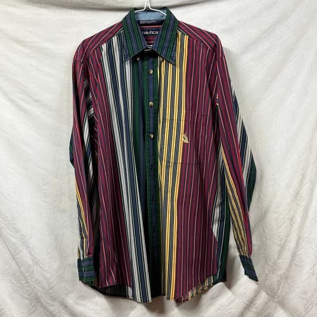 노티카 스트라이프 셔츠 