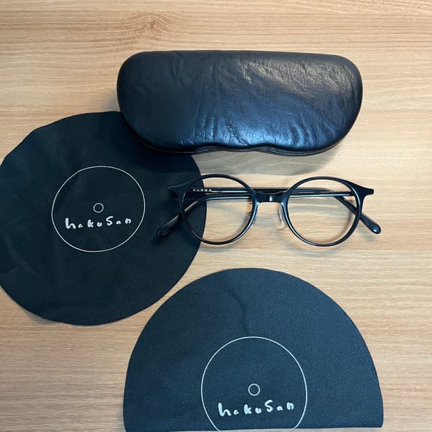 하쿠산 메가네 보스턴 NL 블랙 새상품