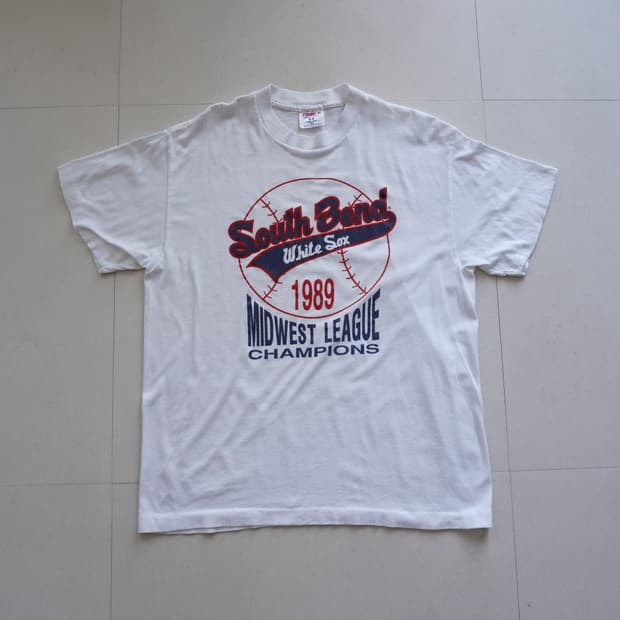 80s 빈티지 Selec-T 사우스벤드 화이트삭스 티셔츠 XL