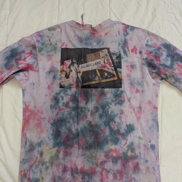 헬멧랭 슈프림 타이 다이 그래픽 티