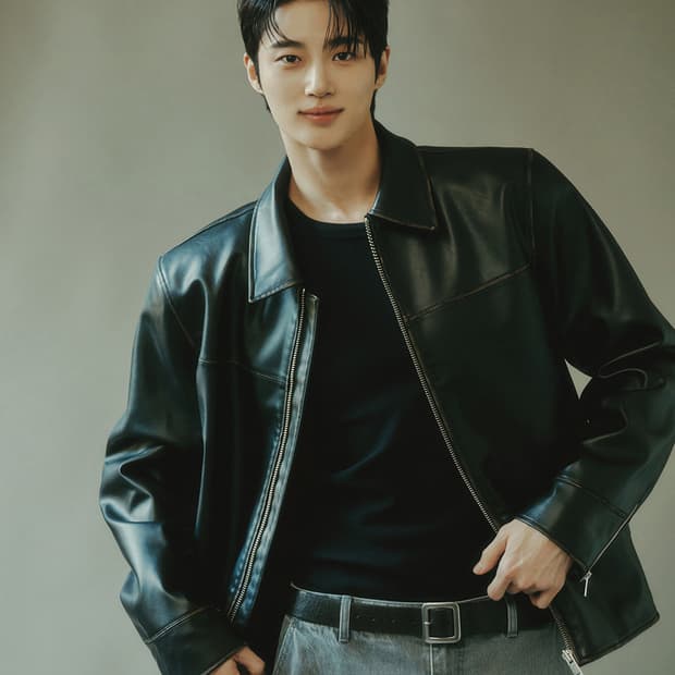 지오다노 변우석 페이크레더 자켓 L (새제품)