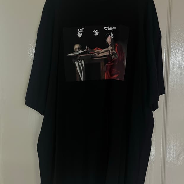 오프화이트 카라바조 반팔 티셔츠 OFFWHITE