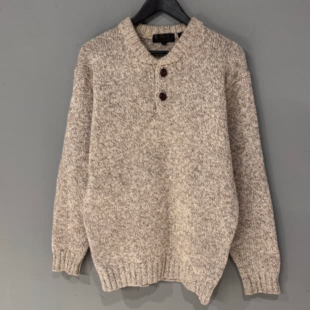 Seahop 버튼업 울 니트 스웨터 