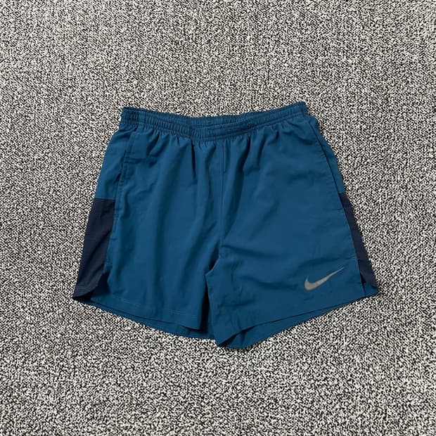 빈티지9. 나이키 챌린저 드라이핏 러닝 숏팬츠 반바지 블루 블랙 배색