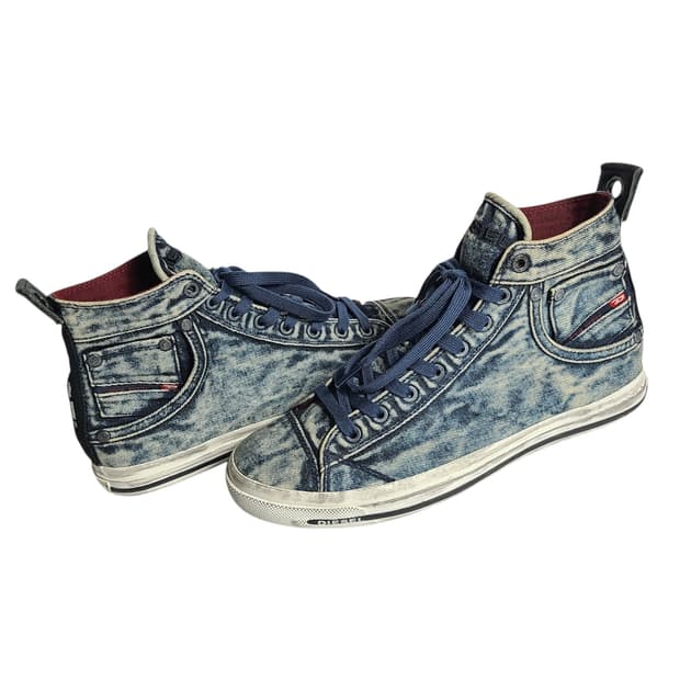 270) DIESEL 디젤 Exposure Stripe 데님 하이탑