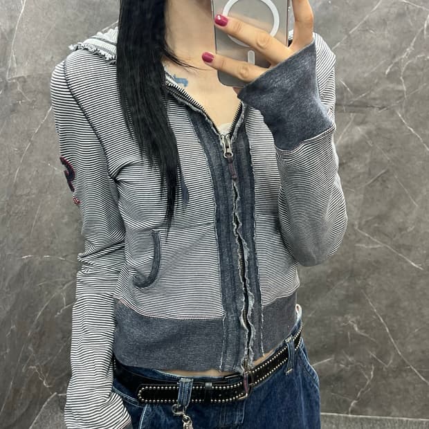 Vintage 후드집업 s112