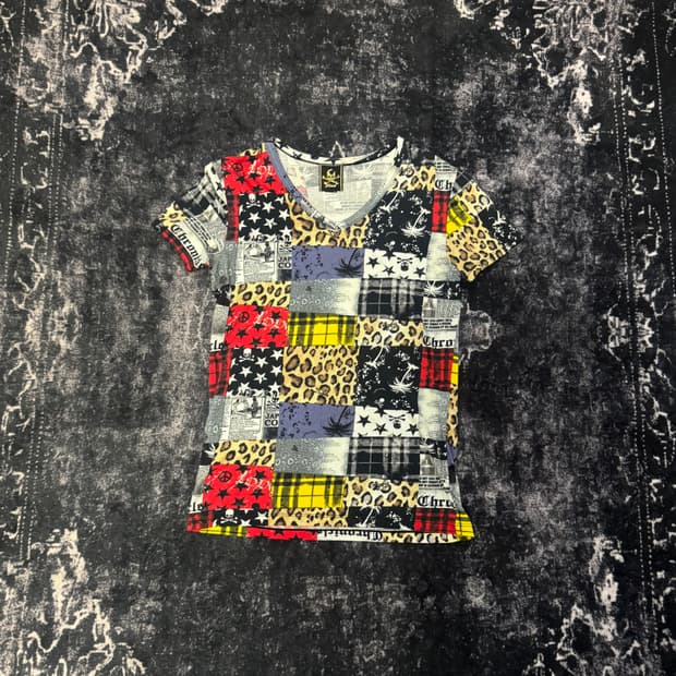Roen 00s Patchwork Design T-Shirt