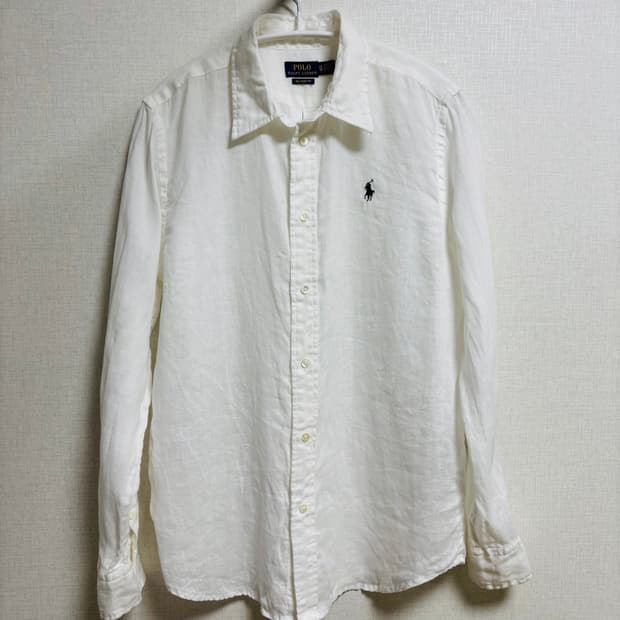 폴로 POLO RALPH LAUREN 린넨 화이트 셔츠