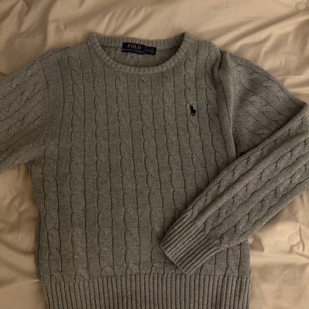 폴로랄프로렌 꽈배기 니트 S