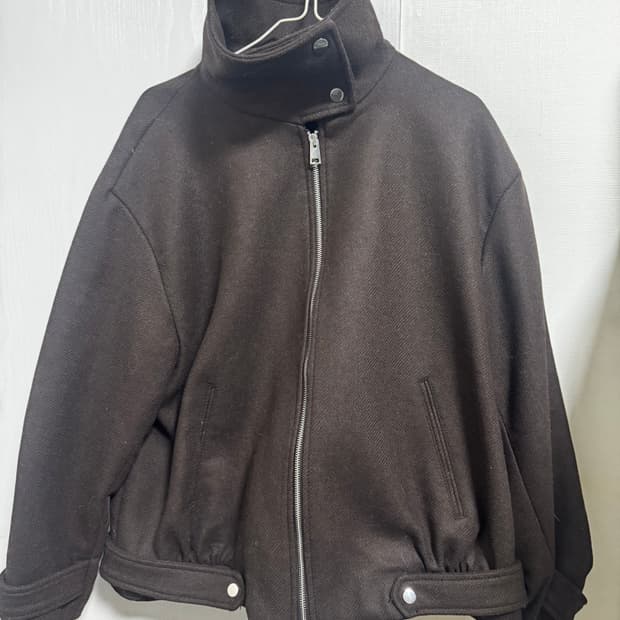 자라 하이넥 울 봄버자켓