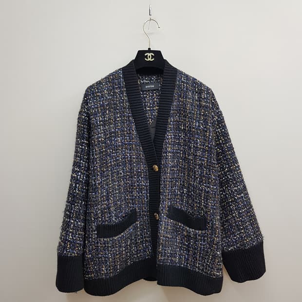 한섬 시스템 2023 트위드 자켓 88-98-165사이즈