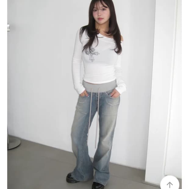 Ootj 시보리 부츠컷 팬츠