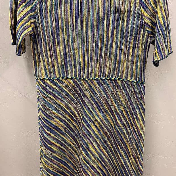 미쏘니 MISSONI 멀티 컬러 니트 드레스