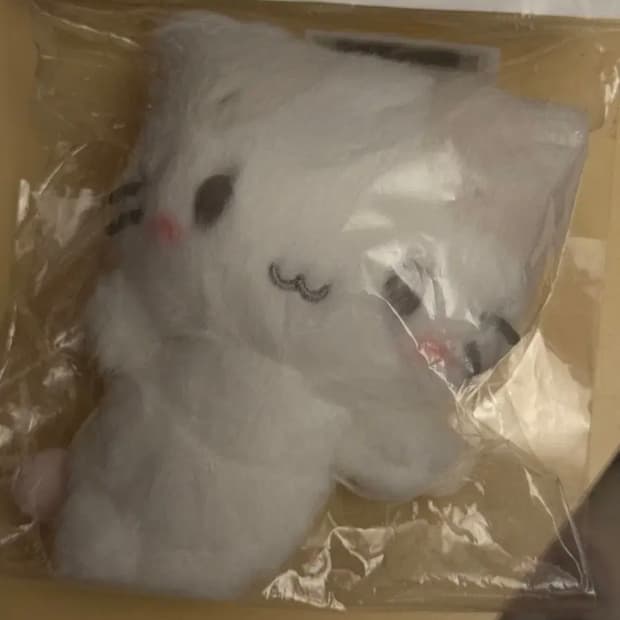 [새상품]산리오 마슈마로 시로후와 마스코트 누이 인형 키링
