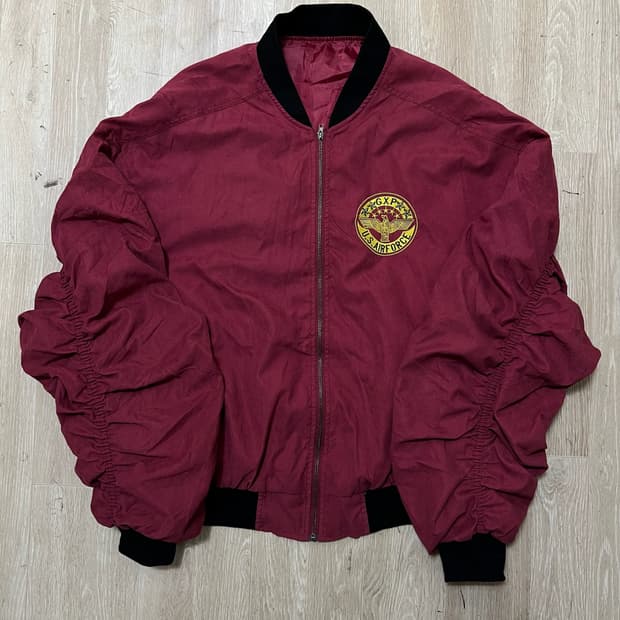 US AIR FORCE 밀리터리 와펜 봄버 MA1 항공점퍼 